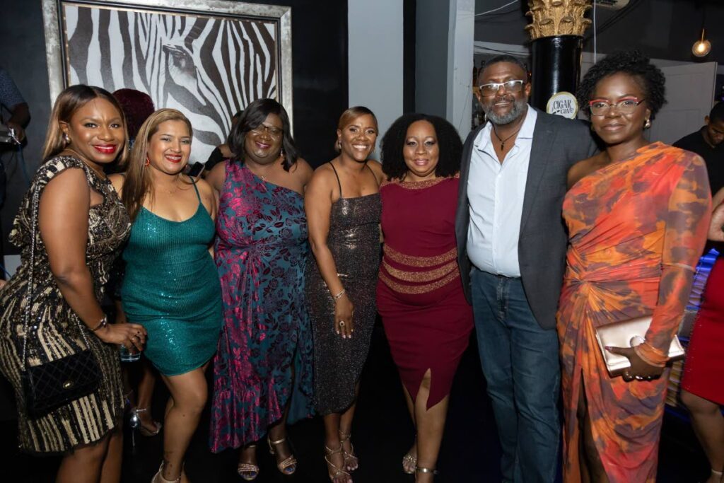 HRMATT secretary Allsha Long, left, HRMATT vice president Kimberly Chan, Rhonda Matthew-Garcia,  HRMATT president Cavelle Joseph-St Omer, Essiba Small, HRMATT PRO Desmond Lawrence and Cindy-Ann Wilson.  - 