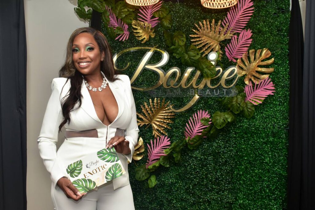 Entrepreneur Karyse Baptiste at the launch of her latest eyeshadow palette, Exotic.  - 