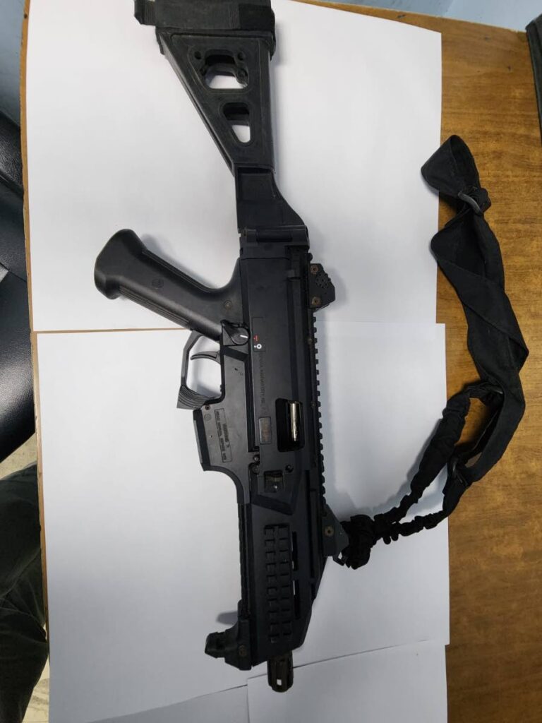 The gun found by police at a home Claxton Bay on December 19. PHOTOS COURTESY POLICE
 - 