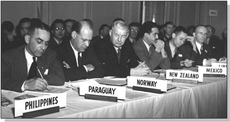 Signing of the Chicago Convention on December 7, 1944.  - 