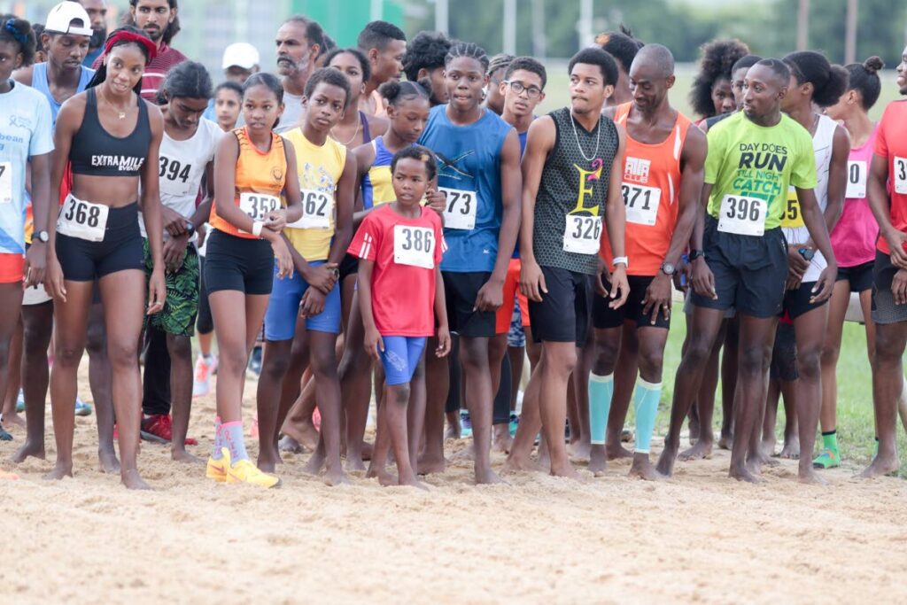 Participants get ready to take off for the Hardest Mile event at Santa Rosa Park, Arima on December 26. - Photo courtesy Runner's Life