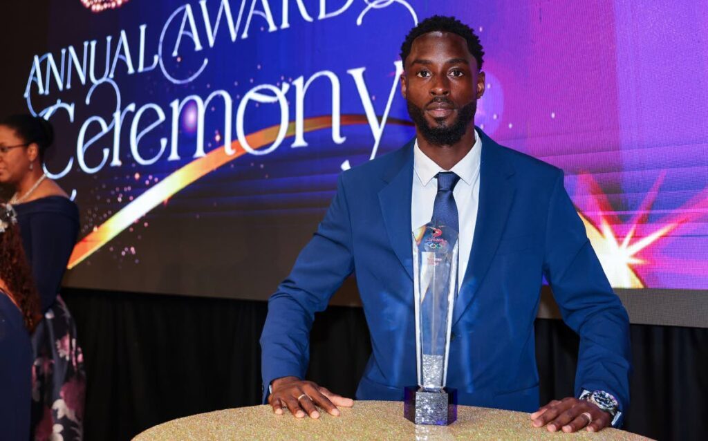 TT sprinter Jereem Richards was named the TT Olympic Committee's (TTOC) Sportsman of the Year during the TTOC's annual awards ceremony, on December 29, at the Government Campus Plaza Auditorium, Port of Spain. - Photo by Daniel Prentice