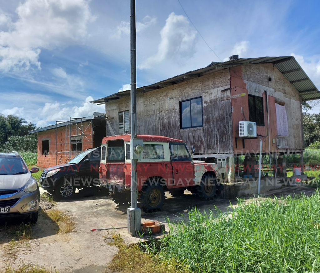 The house at Poui Aspect motorway, St Mary's Village in Moruga the effect Stacy Gopaulsingh, 36, used to be chopped to loss of life early on December 23. - Photo by Lincoln Holder