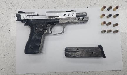 The gun and ammunition seized by police in Valencia on December 7. -