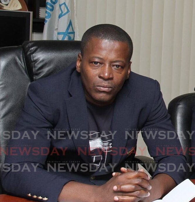 President of the Police Service Social and Welfare Association Gideon Dickson. - 