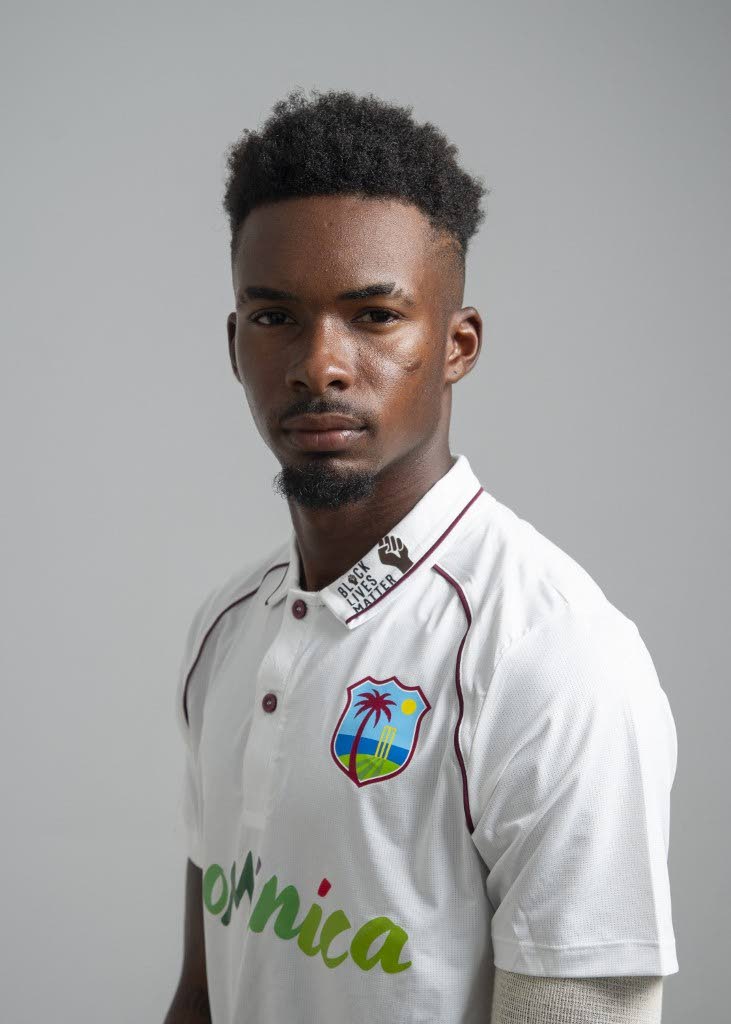 West Indies cricketer Alick Athanaze. - 