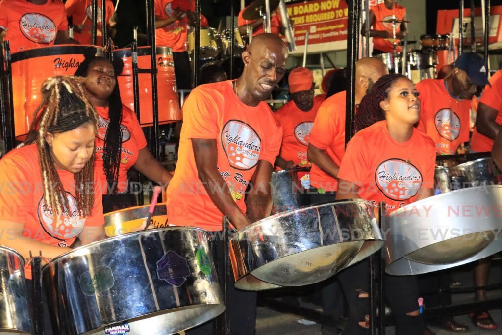 Highlanders Steel Orchestra. -