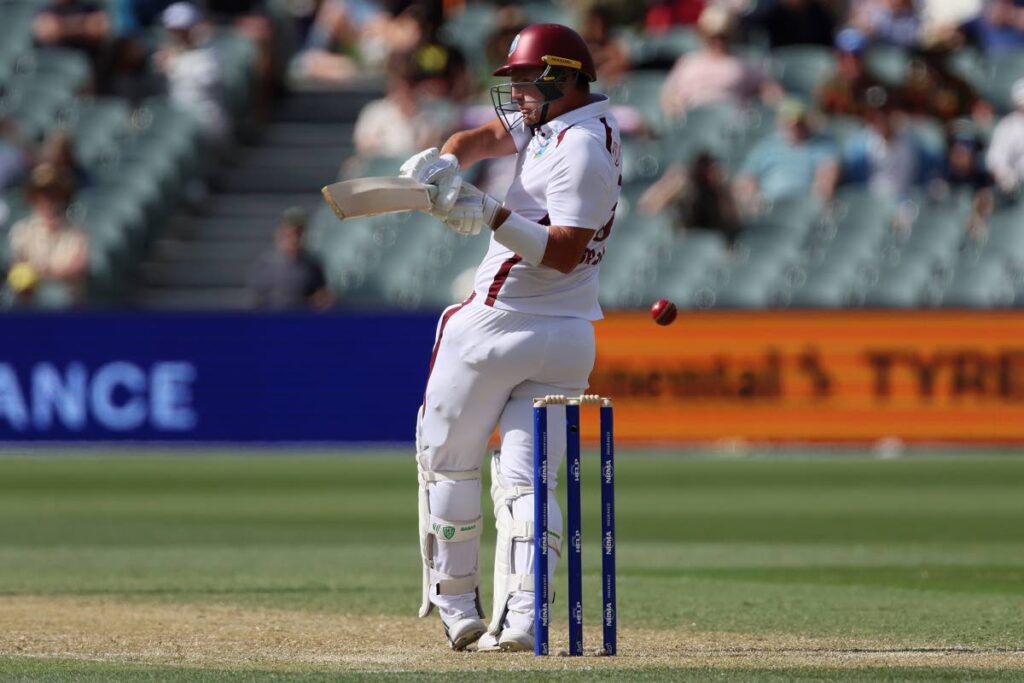 In this file photo, West Indies' Joshua Da Silva bats against Australia on the second day of the first Test match in Adelaide, Australia, on January 18, 2024. - AP PHOTO