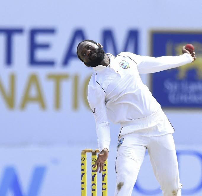 West Indies spinner Jomel Warrican. - File photo