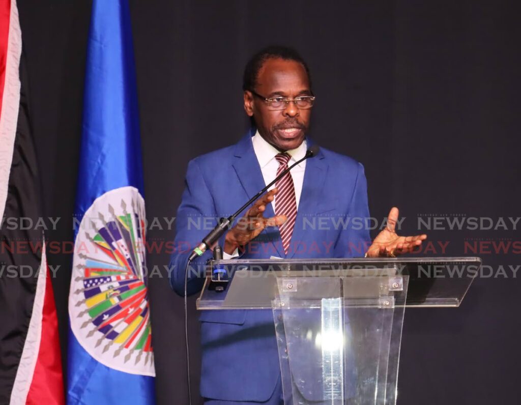 Fitzgerald Hinds, Minister of National Security. - 