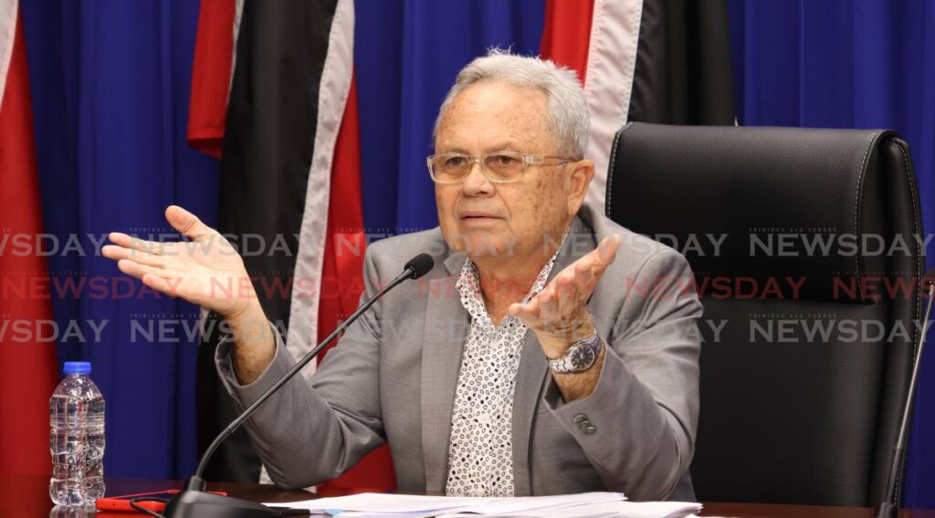 Finance Minister Colm Imbert. - File photo by Faith Ayoung