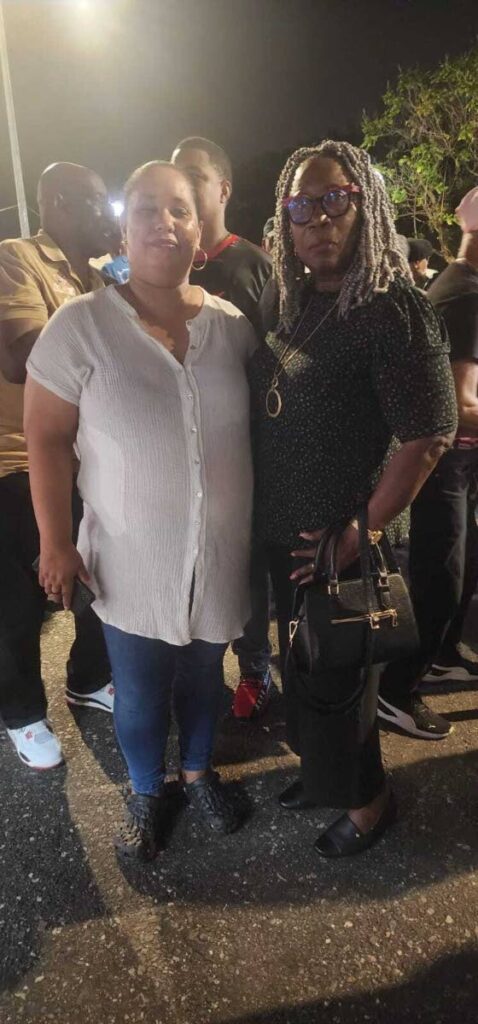 The late Lisa Morris-Julian, left, and president of Pan Trinbago Beverley Ramsey-Moore at the Pan for D People Event held in the Eastern Region in 2024. - Photo courtesy Pan Trinbago