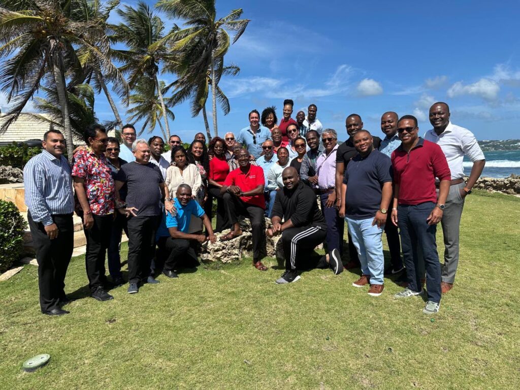 Prime Minister Dr Keith Rowley and members of his Government at the Magdalena Grand, Tobago, on the first day of the People’s National Movement Parliamentary Caucus Retreat. - Photo courtesy the Office of the Prime Minister