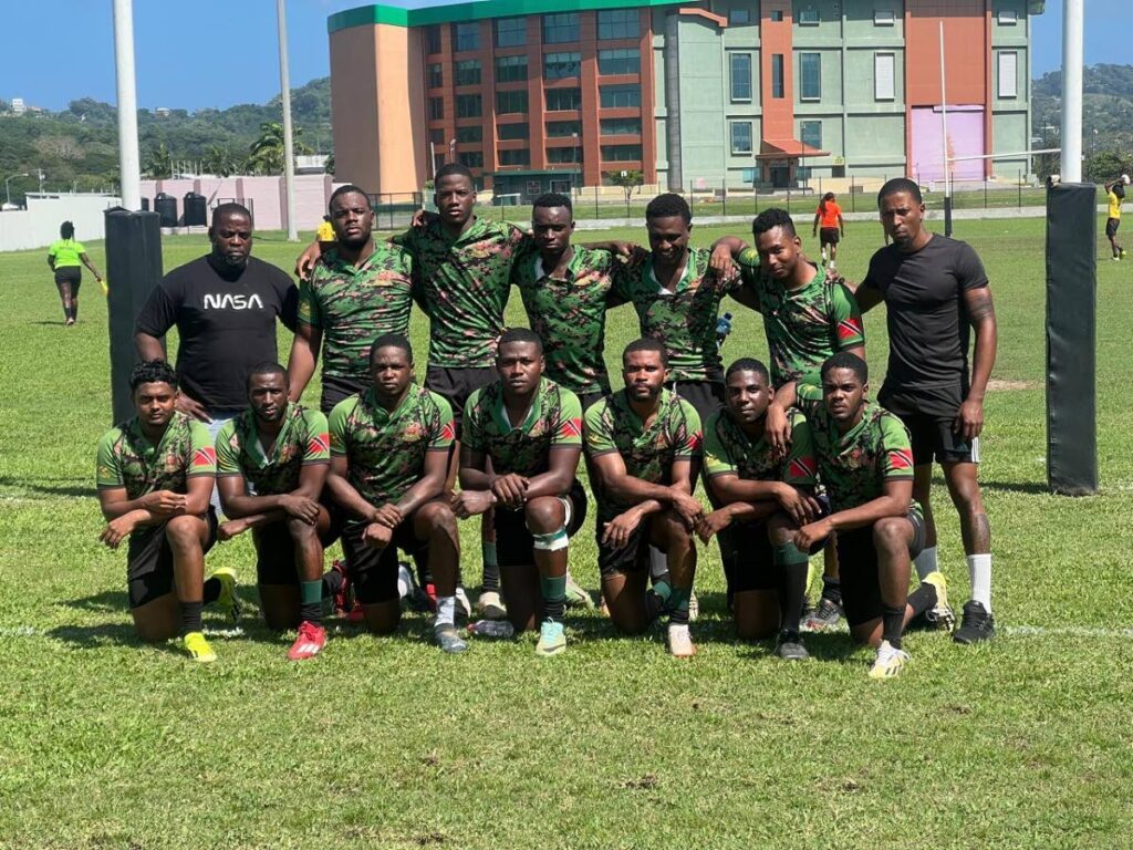 The Defence Force rugby team. - Photo courtesy TTDF