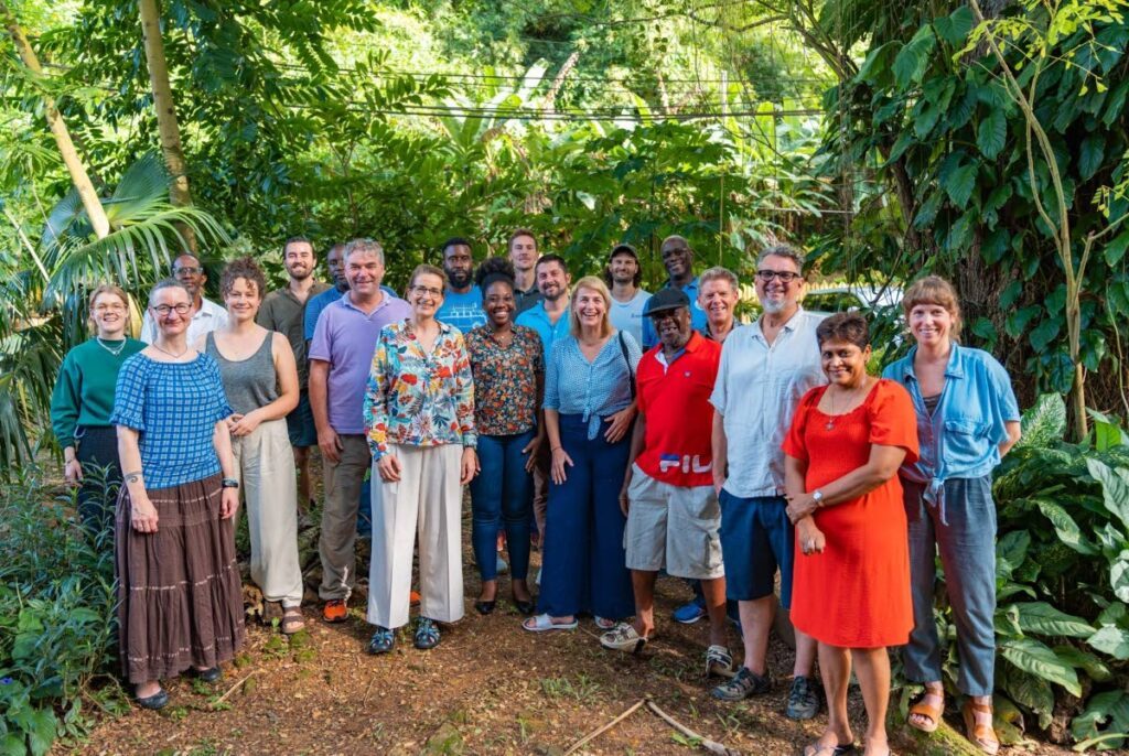 Tobago and international participants of the Research Institute Charlotteville (ERIC)  international Monitoring and Evaluation (M&E) Conference for the North-east Tobago UNESCO Man and the Biosphere Reserve which was hosted by ERIC.

workshop hosted by ERIC. - 