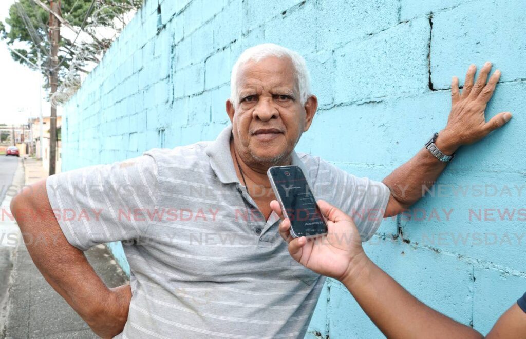 A GOOD MAN: Belmont resident Edwin Miller speaks to Newsday on January 7 about his MP Stuart Young being selected as the next Prime Minister, saying the PoS North/St Ann's West MP is a good man. - Photo by Faith Ayoung