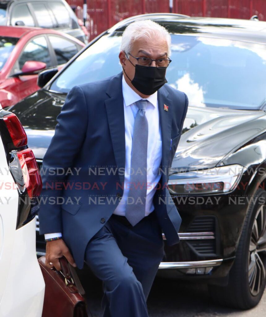 St Joseph MP Terrence Deyalsingh arrives to Parliament on January 13. - Photo by Angelo Marcelle