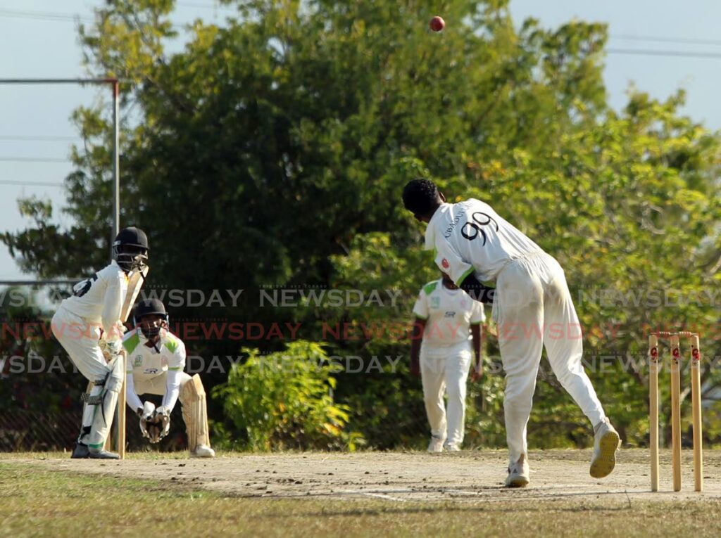 A Toco Secondary School cricketer bats against ASJA Boys College San Fernando in the championship division final last year. - Photo by Faith Ayoung