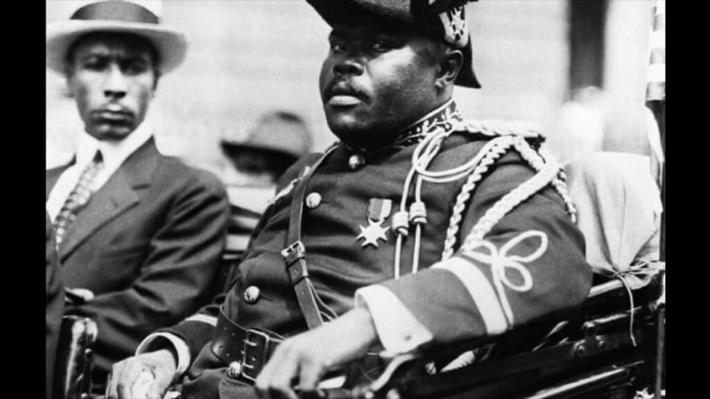 Political activist Marcus Garvey, right, was pardoned posthumous by US President Joe Biden. - 