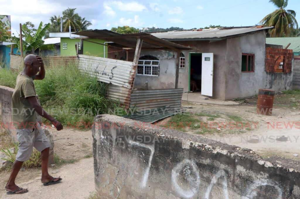 The house where Sharida Ali was shot during a reported shootout with carjackers and police on January 18, at Beetham Gardens, Port of Spain. - Photo by Angelo Marcelle