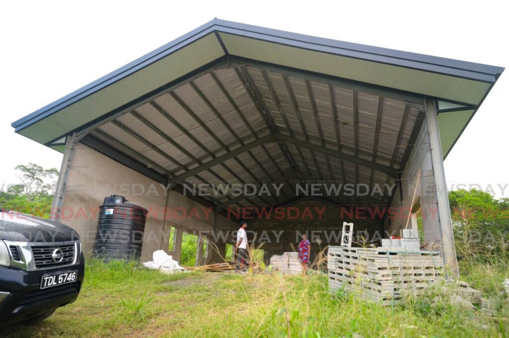 The under-construction Tobago Hindu temple in Signal Hill. - Photos by Visual Styles 