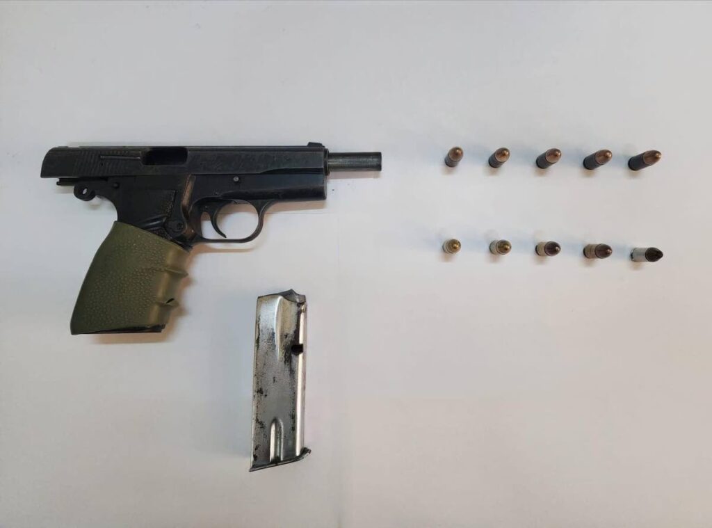 Gun seized by police in operations on January 21 - Photos courtesy TTPS