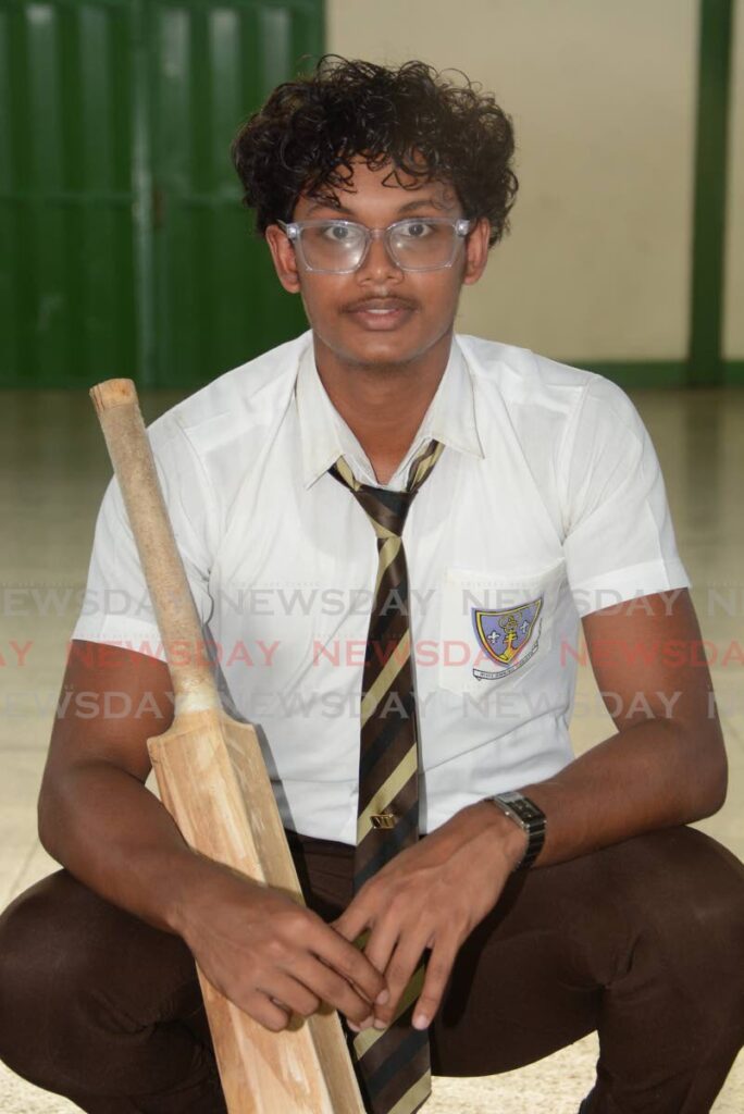 St Benedict’s College cricketer Alan Suchit - Photo by Innis Francis