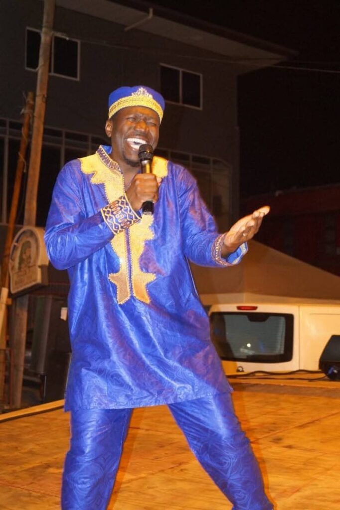 Couva senior calypso monarch Rawle “Ratel” Peters.
 - 