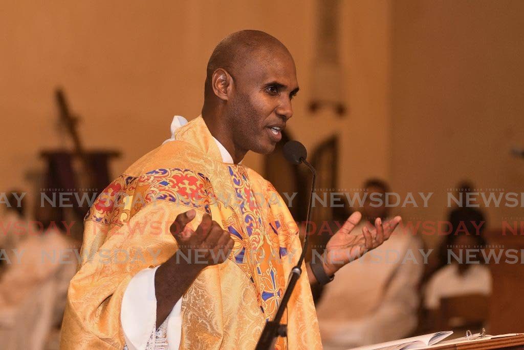 Fr Maurice White during a recent sermon.  - 