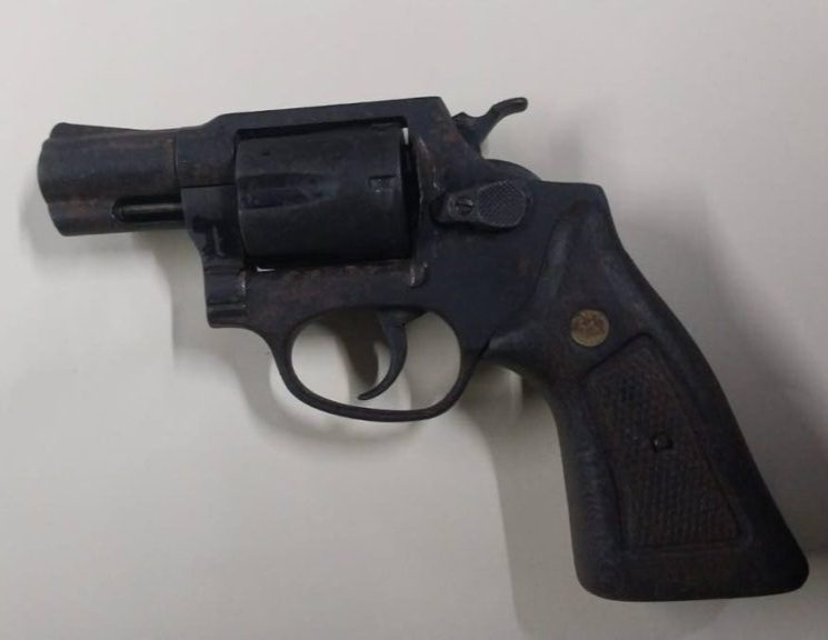 The revolver police siezed at Macoon Street, San Fernando on January 24.  - Photo courtesy TTPS