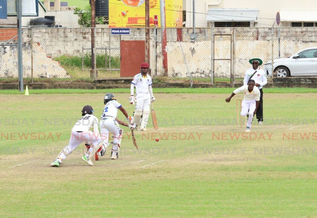 Davis Guerra of Fatima College bats against Toco Secondary School in a PowerGen Secondary Schools Cricket League match at the Fatima College Grounds, Mucurapo on January 28. - Faith Ayoung