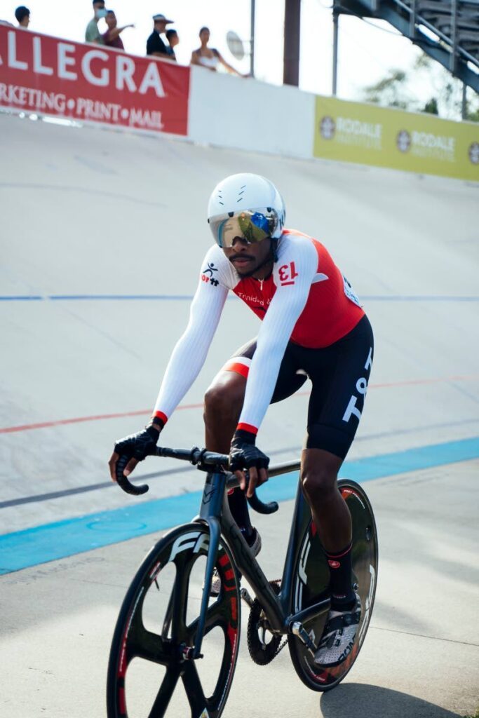 TT cyclist Akil Campbell. - 