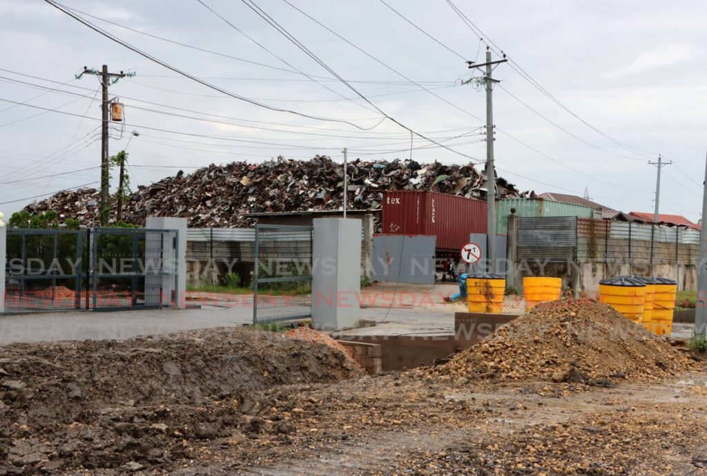 A scrap iron dealership at Ramlal Trace Extension, Chaguanas.  - File photo by Ayanna Kinsale