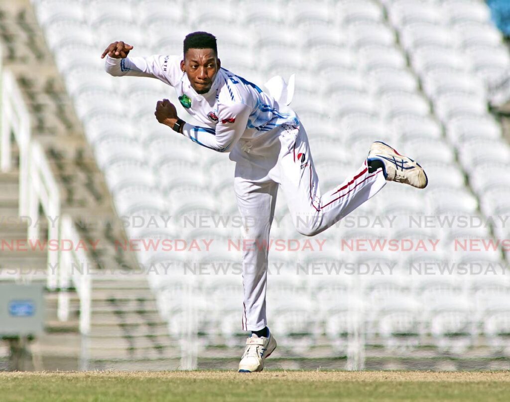 (FILE) Trinidad and Tobago Red Force left-arm spinner Khary Pierre.  - Lincoln Holder 