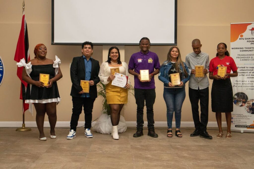 Some of the graduates  who received their certificates at the Chaguanas Borough Corporation on January 25. - Photo courtesy RDEF