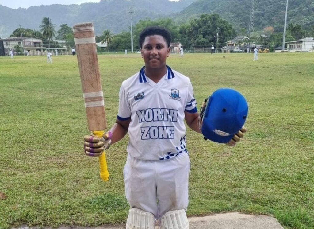 Kaiden Pollard. scored a century for North zone - 