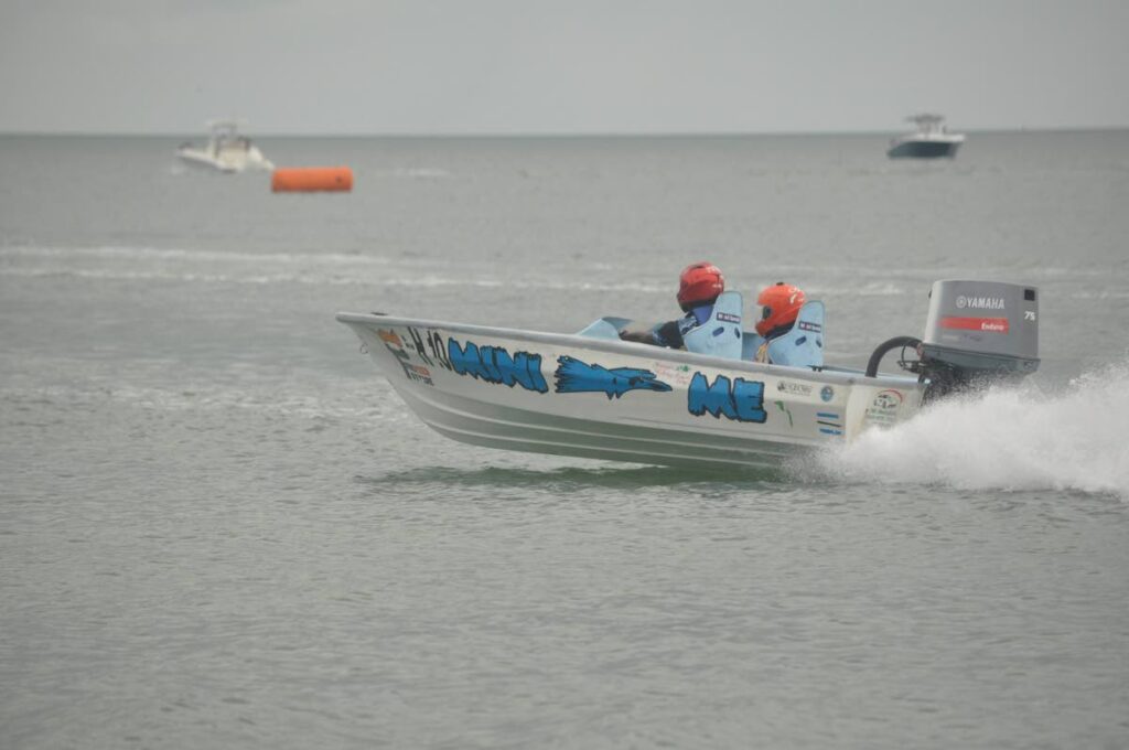 Mini Me competes in the 50mph class at the TT Powerboat Association regatta one on February 9 at TT Yacht Club, Glencoe. - Photo by Ronald Daniel