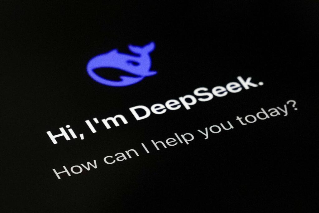 The smartphone apps DeepSeek page is seen on a smartphone screen in Beijing, China, on January 28. AP Photo - 