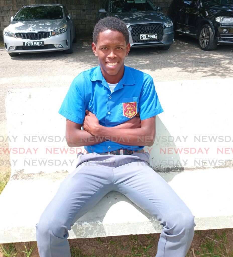 Hillview College cricketer Joseph Mendoza struck 92 not out against Presentation College San Fernando on February 18.  - Photo by Jelani Beckles