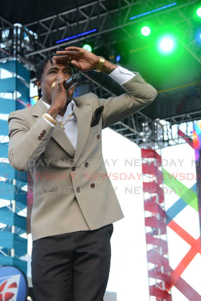 Yung Bredda (Akhenaton Lewis) performs at Calypso Fiesta. -  Innis Franics