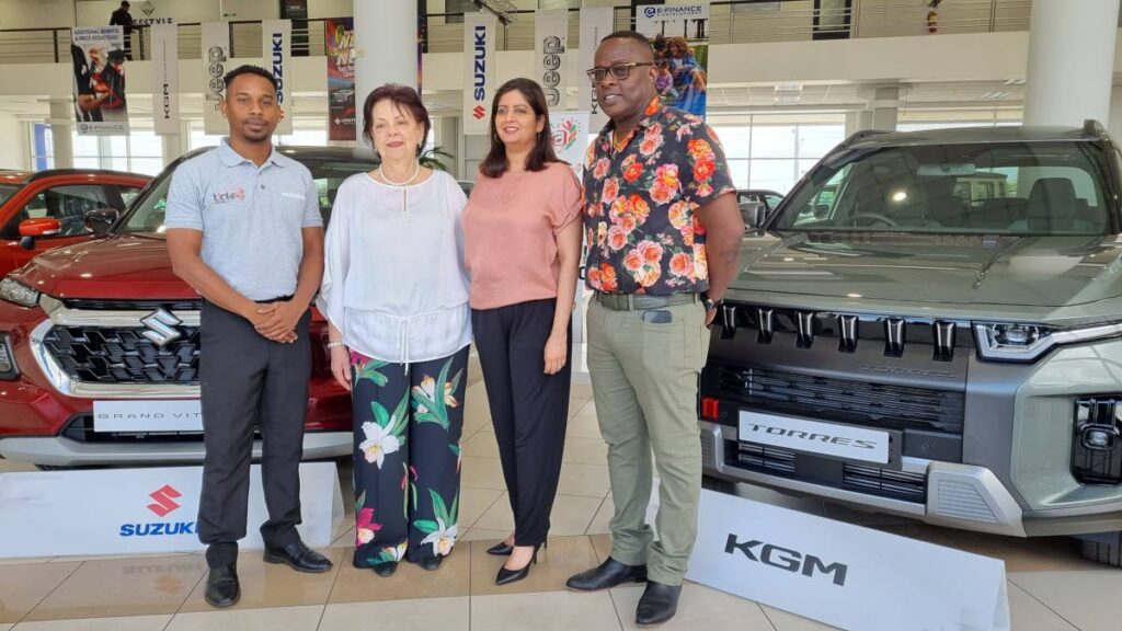 Ayen Gabriel Ramkissoon King, from left, TTCBA president, Mark Ayen; TTCBA vice president, Rosalind Gabriel; Lifestyle Motors marketing, PR and BDC manager, Savina Ramkissoon and TUCO president, Ainsley King. - 