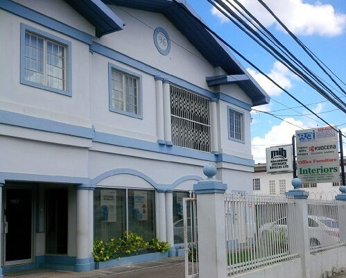 BEI head office at Woodford Street, Newtown, Port-of-Spain. - Photo courtesy BEI