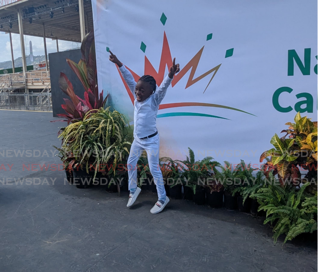 Eight-year-old Xhaiden Darius is the National Junior Calypso Monarch 2025. - Photo by Mya Quamie