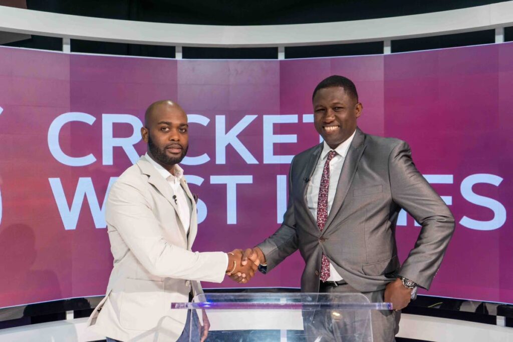 Cricket West Indies (CWI) president Kishore Shallow (left) and West Indies Players' Association (WIPA) president Wavell Hinds.  - Photo courtesy CWI Media 