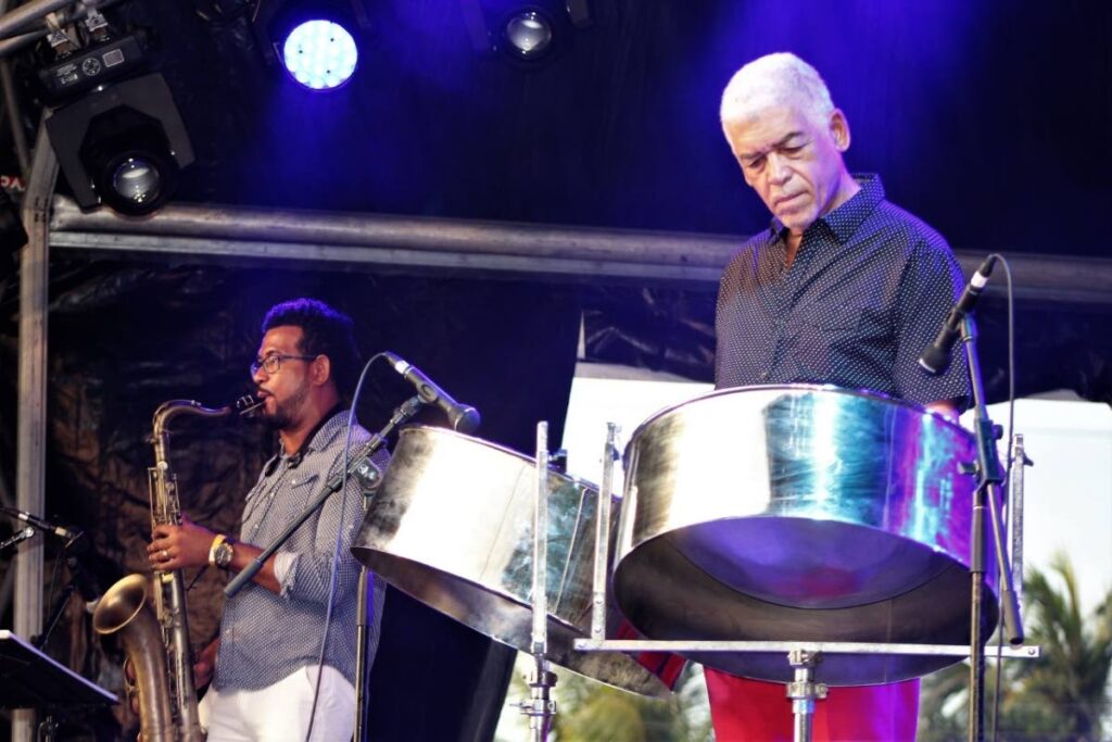 Ray Holman, right, performing with Tony Woodruffe. - File photo