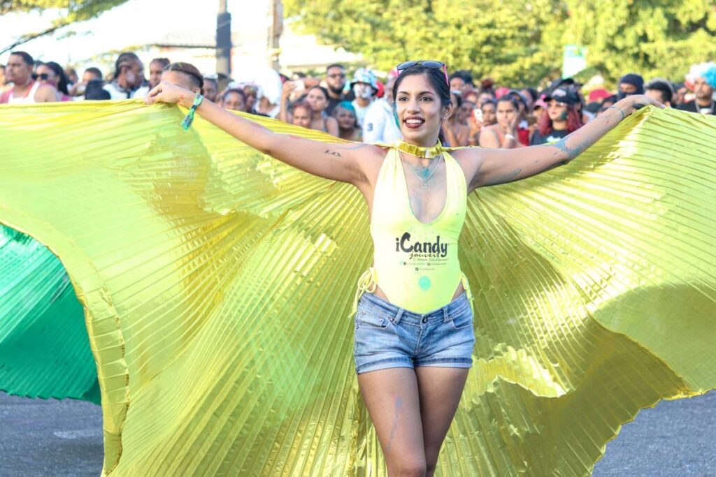 Candy J'Ouvert began its parade with a presentation that delighted spectators at Ramsaran Street, Chaguanas. - Photos by Grevic Alvarado