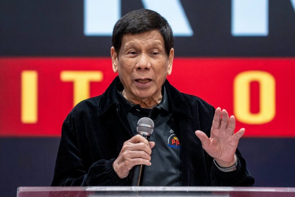 Former president of the Philippines Rodrigo Duterte. - AP Photo 