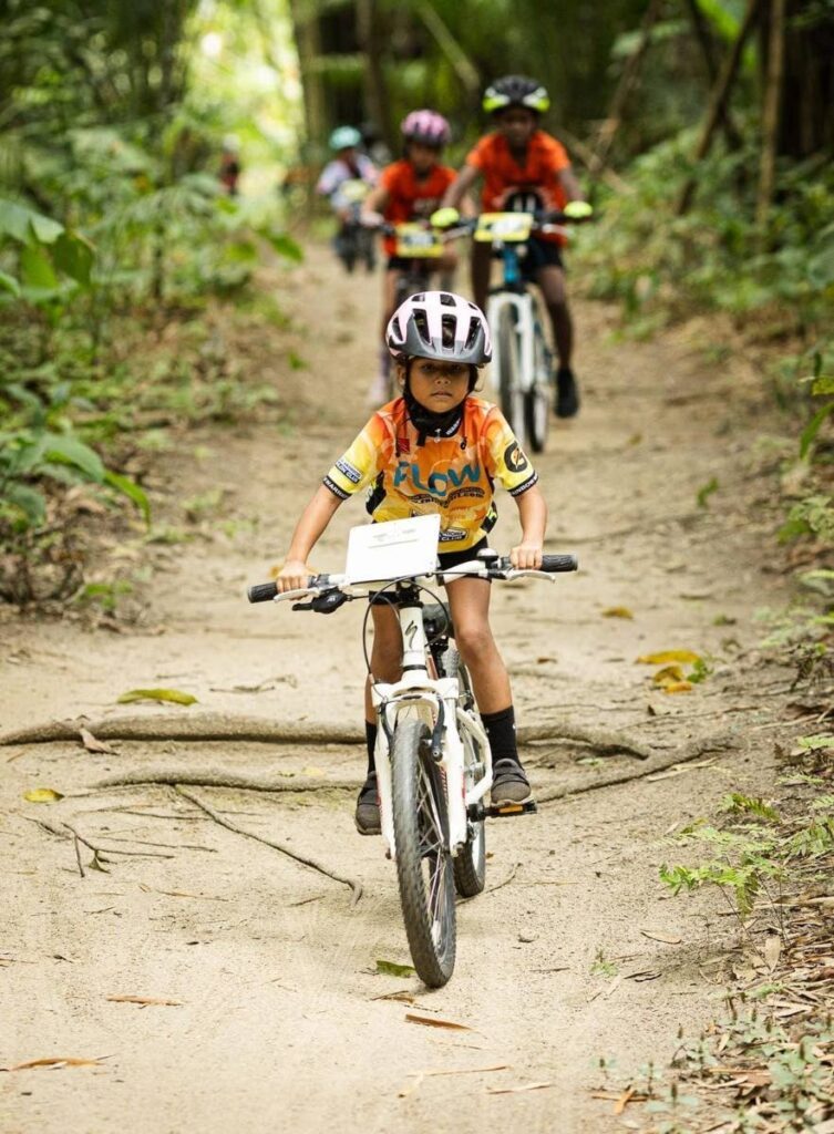 Lexi Lee Loo competes in the youth mountain bike short course category.  - 