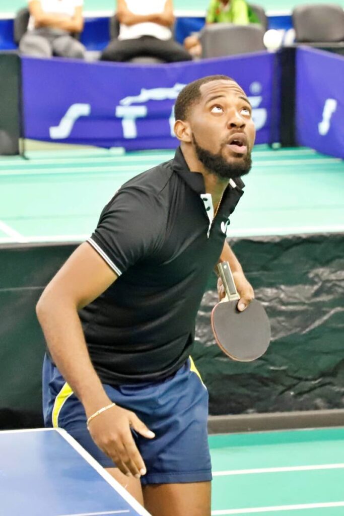 Guyanese table tennis player Shemar Britton. - Photos courtesy Ernest Fraser 